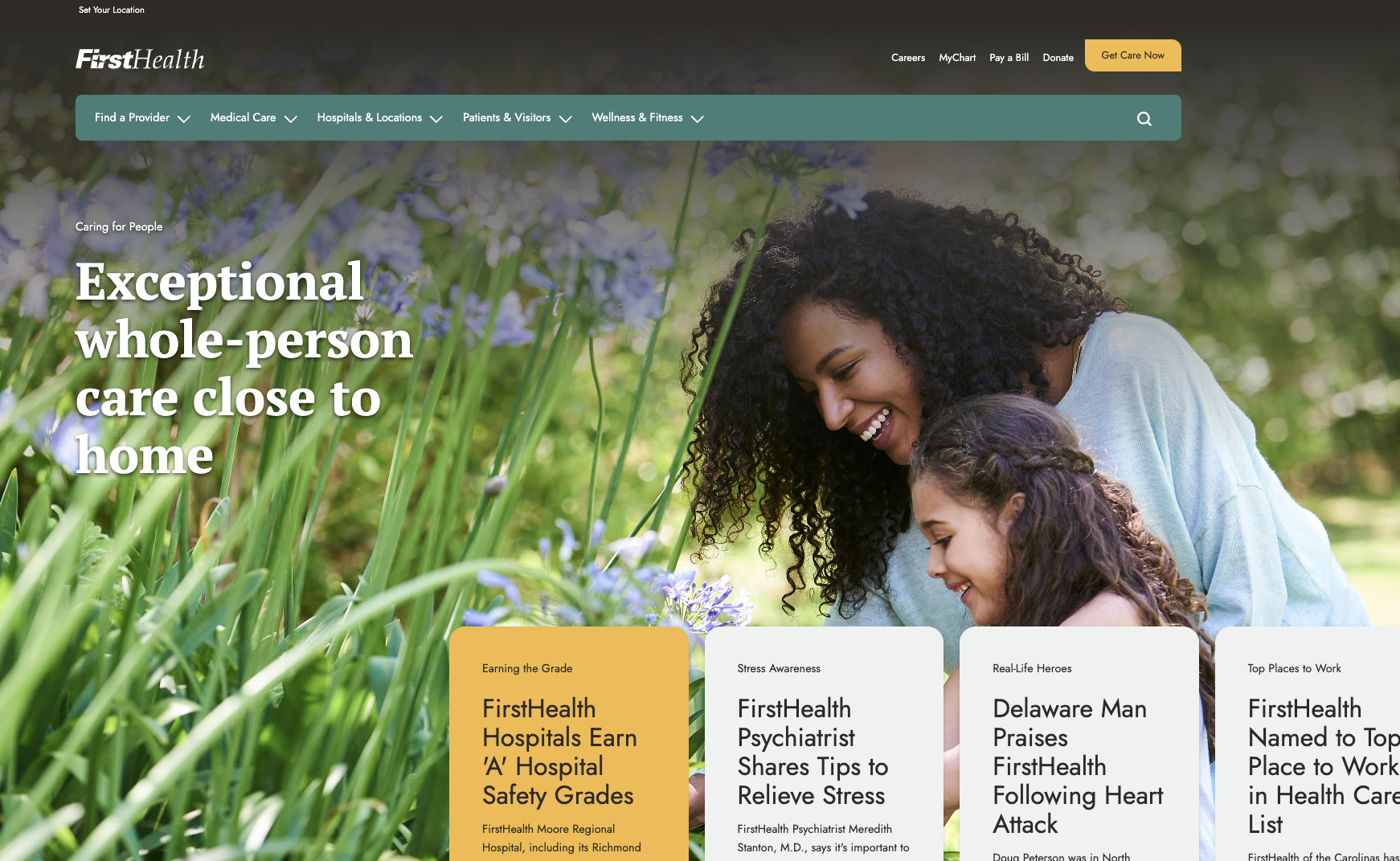 FirstHealth-Homepage